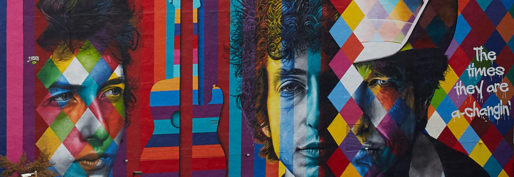 Bob Dylan mural by Eduardo Kobra